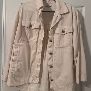 Madewell Cream Corduroy Jacket/Shacket